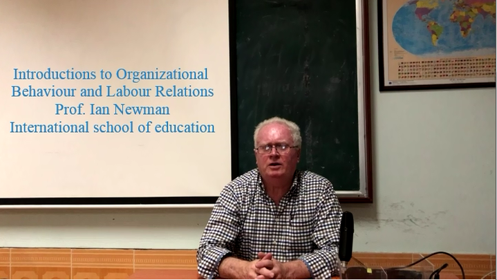 ORG. BEHAVIOUR AND LEADER RELATIONS - PROF. IAN NEWMAN